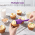 High Heat Resistant Silicone Spatulas: U-Taste 480ºF Hot Proof Food Grade Flexible Silicon Baking Scraper, Food Grade Rubber Kitchen Cooking Mixin...